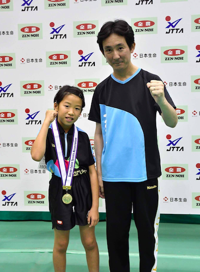 「TCマルカワ」の面手凛さんが全日本カブ女子の部で優勝! アープ卓球カレッジ――卓球の身体運動理論ARP